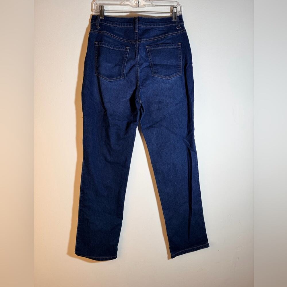 Gloria Vanderbilt Dark Blue Straight Leg Jeans - Picture 5 of 5